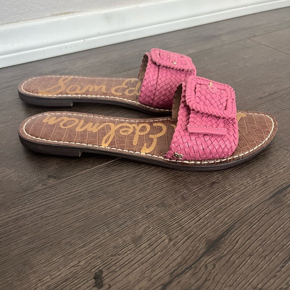 Sam Edelman Gabriela Pink Woven Slide Sandals Size 12 - Picture 4 of 7